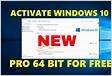 Windows 10 activation on 64 bit